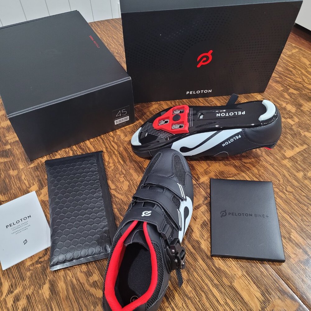NEW Peloton Cycling Shoes. Black and Red. Unisex. Original Box. - Picture 7 of 13